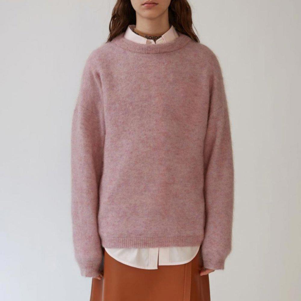 Soft Pink Women's Crewneck Sweater - Picture 8 of 12